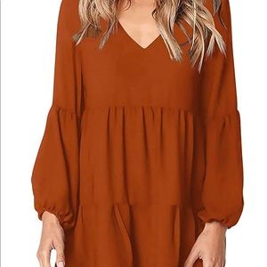 NWT Sherosa Summer Long Sleeve Tunic Dress